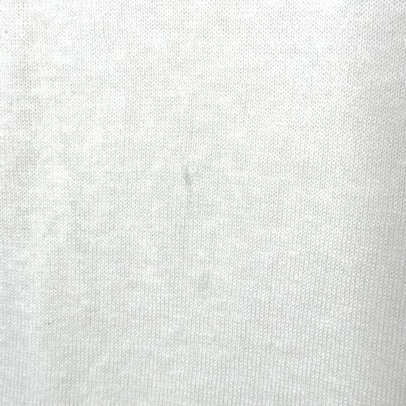 August Silk Sweater Womens M Cream Linen Blend Short Sleeve Button Front Blouse - Picture 6 of 9